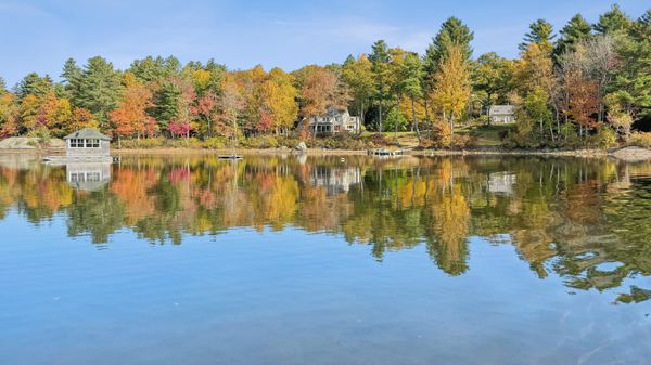 Cameron's house is on 18 acres with over 2000 feet of private lake frontage on Lake Megunticook