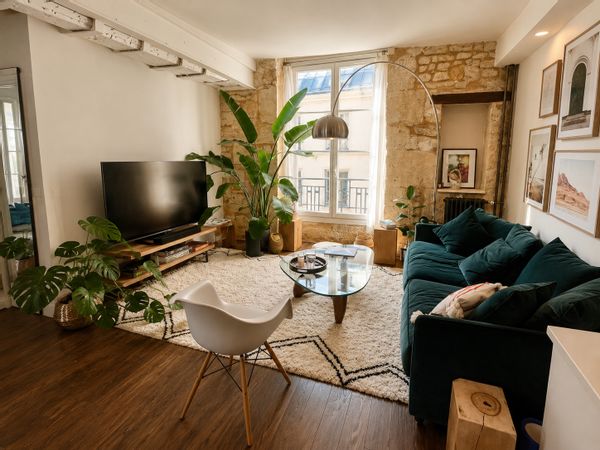 Charmant appartement parisien au coeur du quartier piéton Montorgueil, à deux pas du Louvre