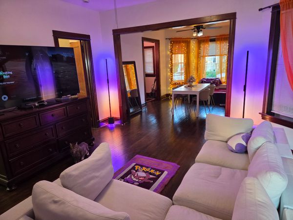 Live and work in a charming Logan Square brownstone with 2 included offices