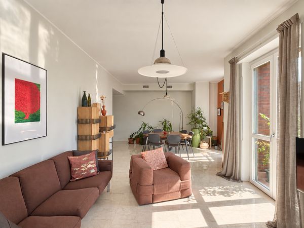 A bright, creative home in Milan, filled with design and plants.