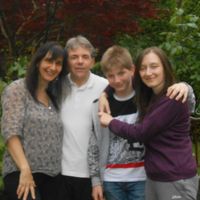 Claudia, Roberto, Federico e Veronicas hus